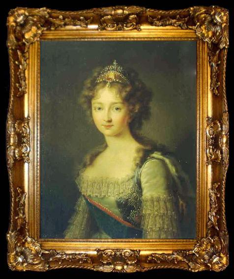 framed  Gerhard von Kugelgen Portrait of Empress Elizabeth Alexeievna, ta009-2